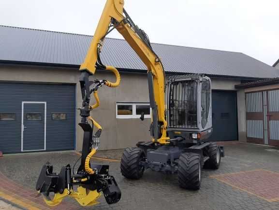 NOWY-HARVESTER harwester KUBOTA U56-5 + głowica Arbro 400s.