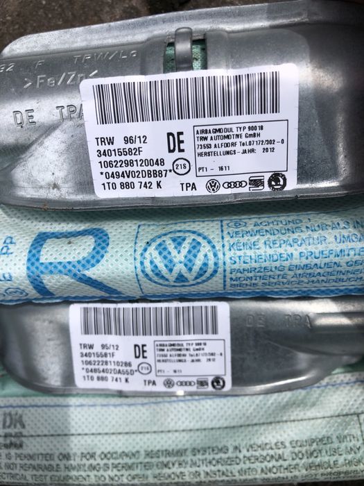 VW Skoda 1T0880742K 1Z9880741C/B  Шторка 3G0880742E 5M0880742C