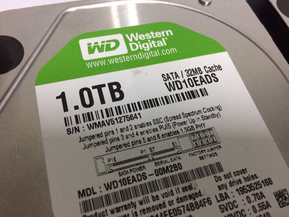 Discos Western Digital 1TB - 4 unidades