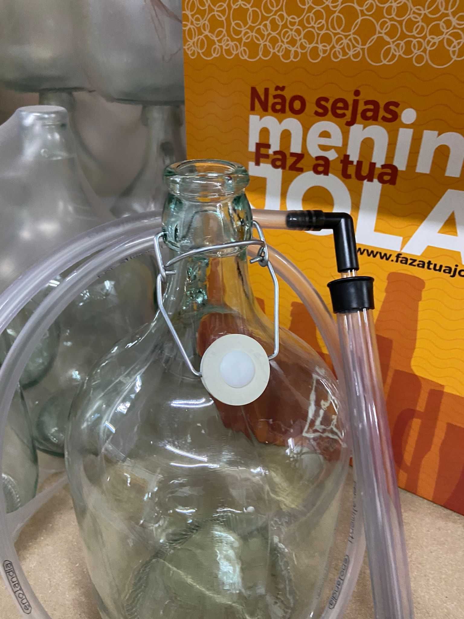 Demijohn Garrafão de Vidro 5L - NOVAMENTE DISPONÍVEL