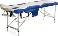 Stół, łóżko do masażu 2-segmentowe aluminiowe dwukolorowe