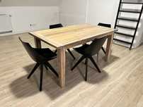 Stól drewniany - nowoczesny design , loft - fantastyczny !