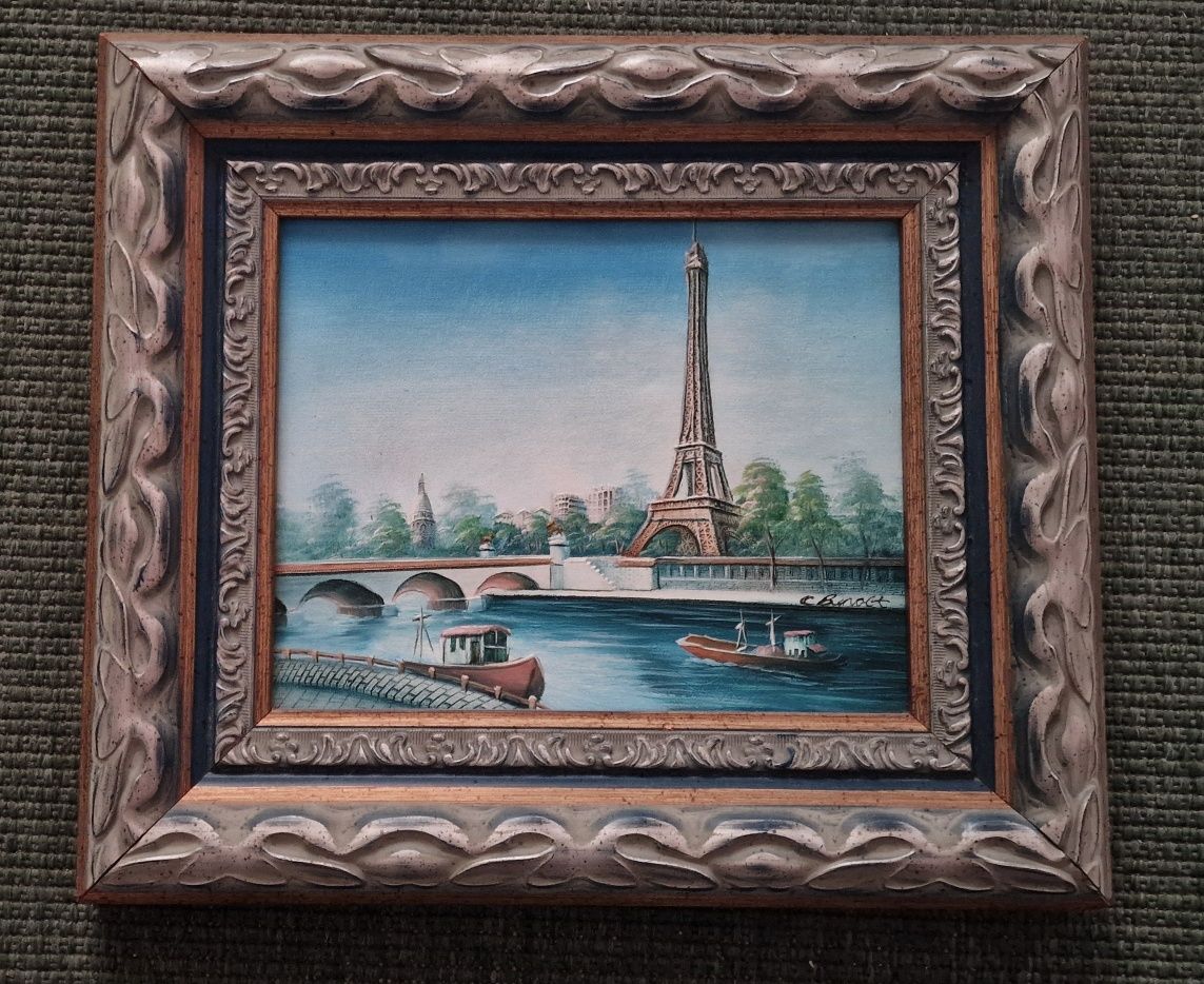 Quadro a óleo em tela autor desconhecido