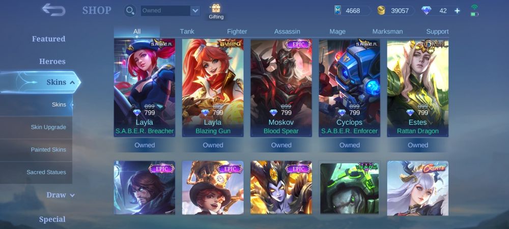 Аккаунт mobile legends