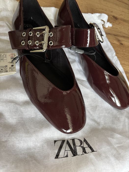 Туфлі бордо zara 36