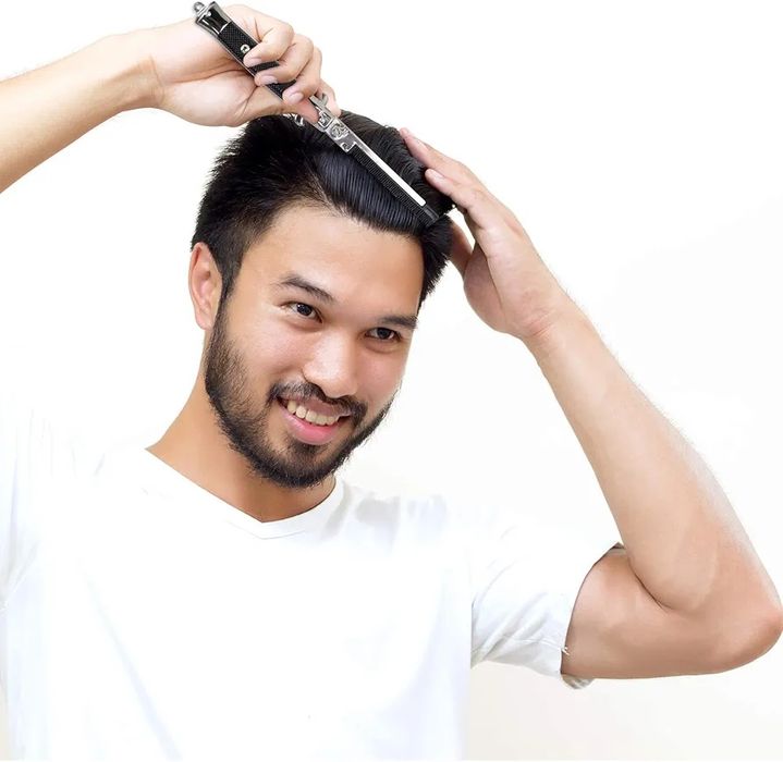 Składany grzebień kieszonkowy stal nierdzewna