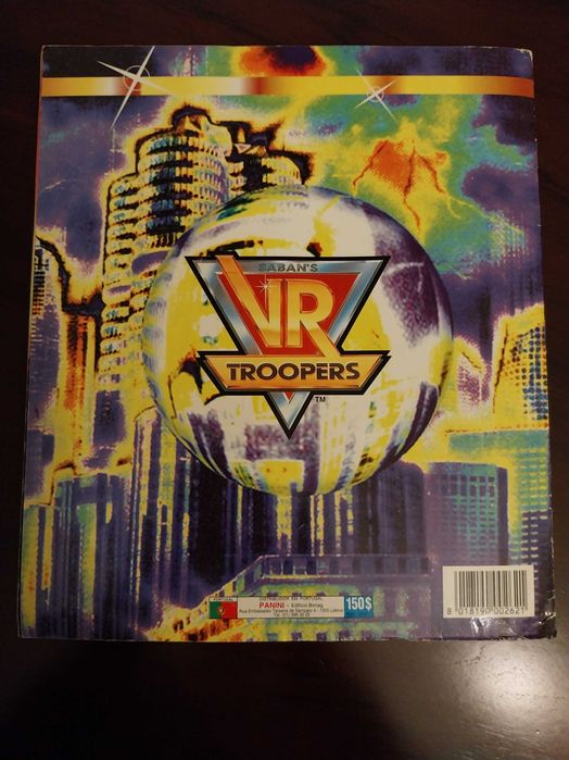 Caderneta Saban’s VR Troopers, Panini, antiga, vintage