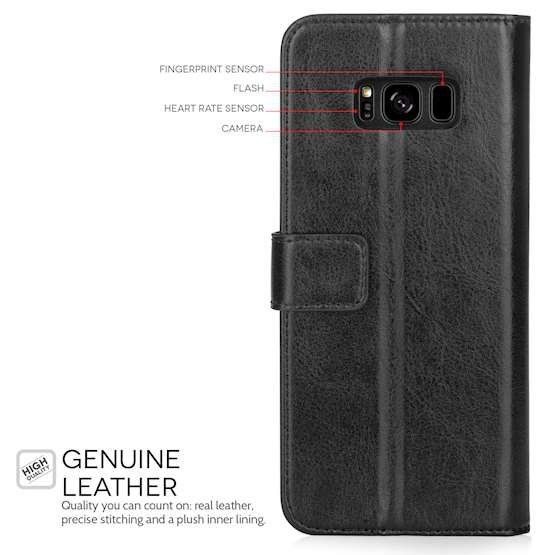 Caseflex Etui Futerał Wallet Case Samsung Galaxy S8 Plus S8+ (Czarny)