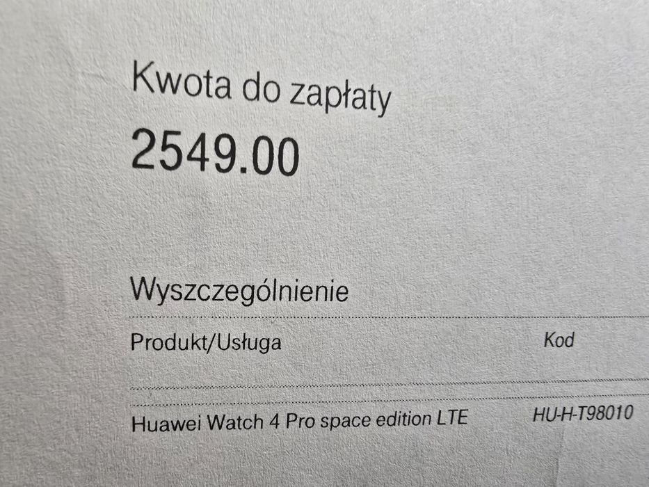 Zegarek Huawei Watch 4 Pro Space Edition + gratisy Gwarancja