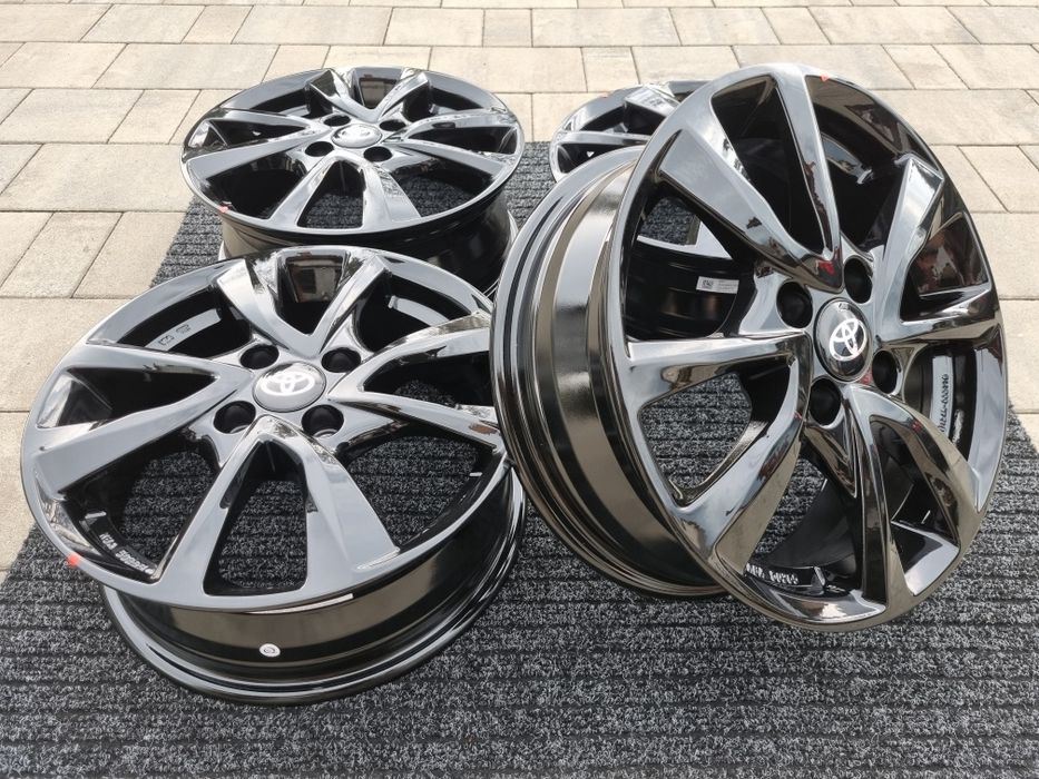 Toyota Yaris 15" Alufelgi nowe Aygo IQ 4x100 Felgi nowe czarny połysk