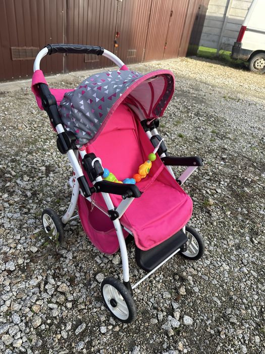 Wózek dla lalek SiSi 2w1 gondola+spacerówka. Całkowicie regulowany