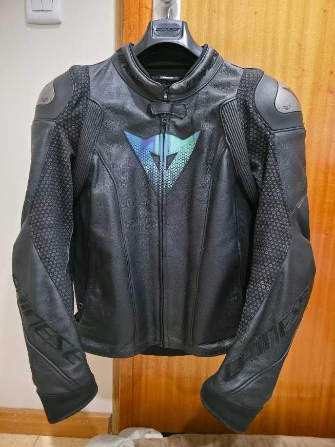 Casaco pele DAINESE Valorosa 50th LTD QDF Black - 600€