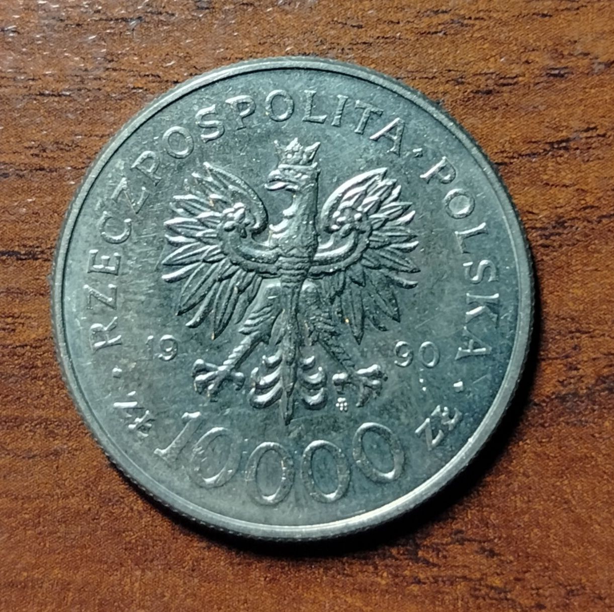 Moneta 10000 zł Solidarność z 1990 r.