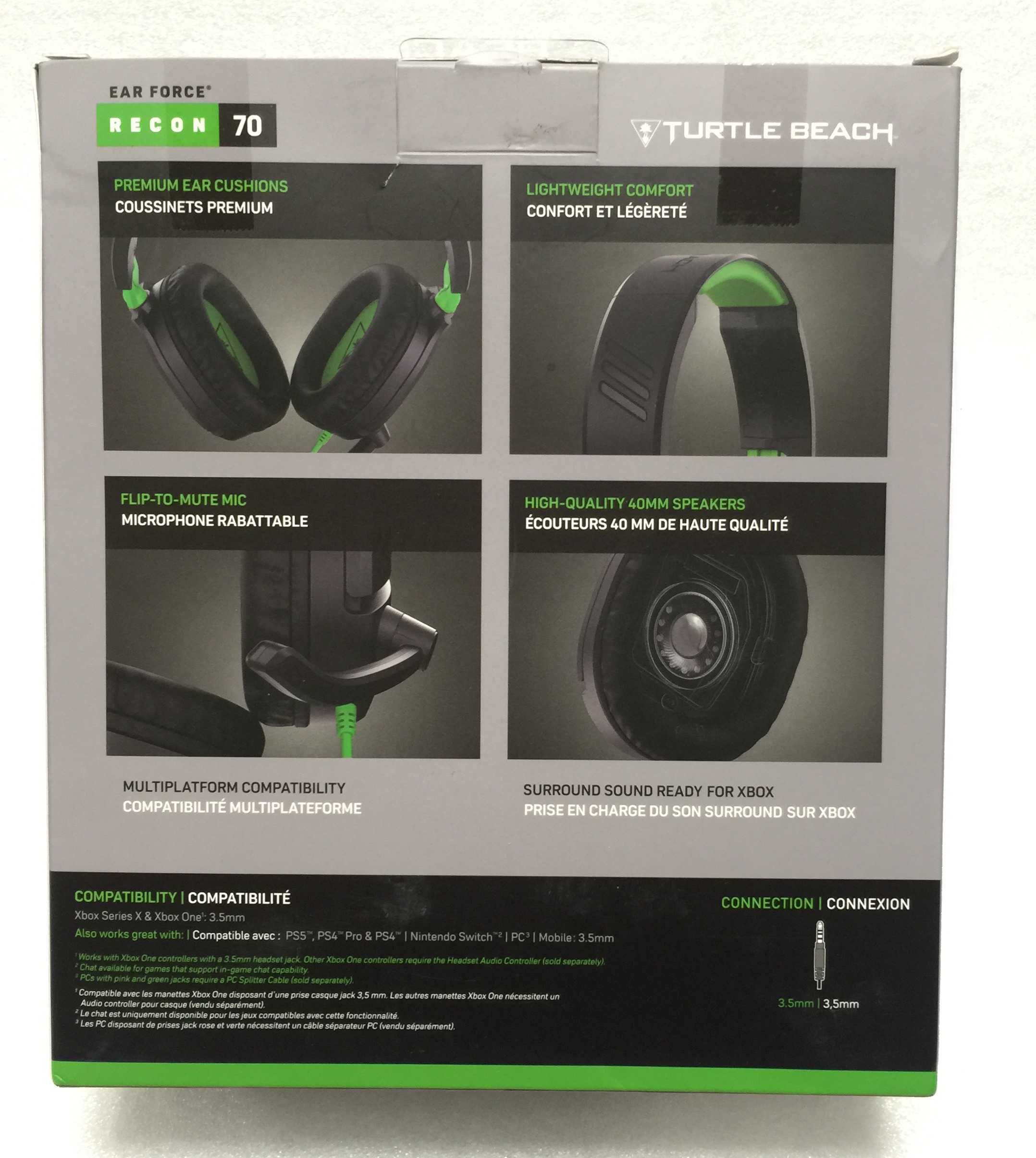 Turtle Beach Recon 70 Gaming HeadSet Xbox Series X One PS4 PS5 Switch