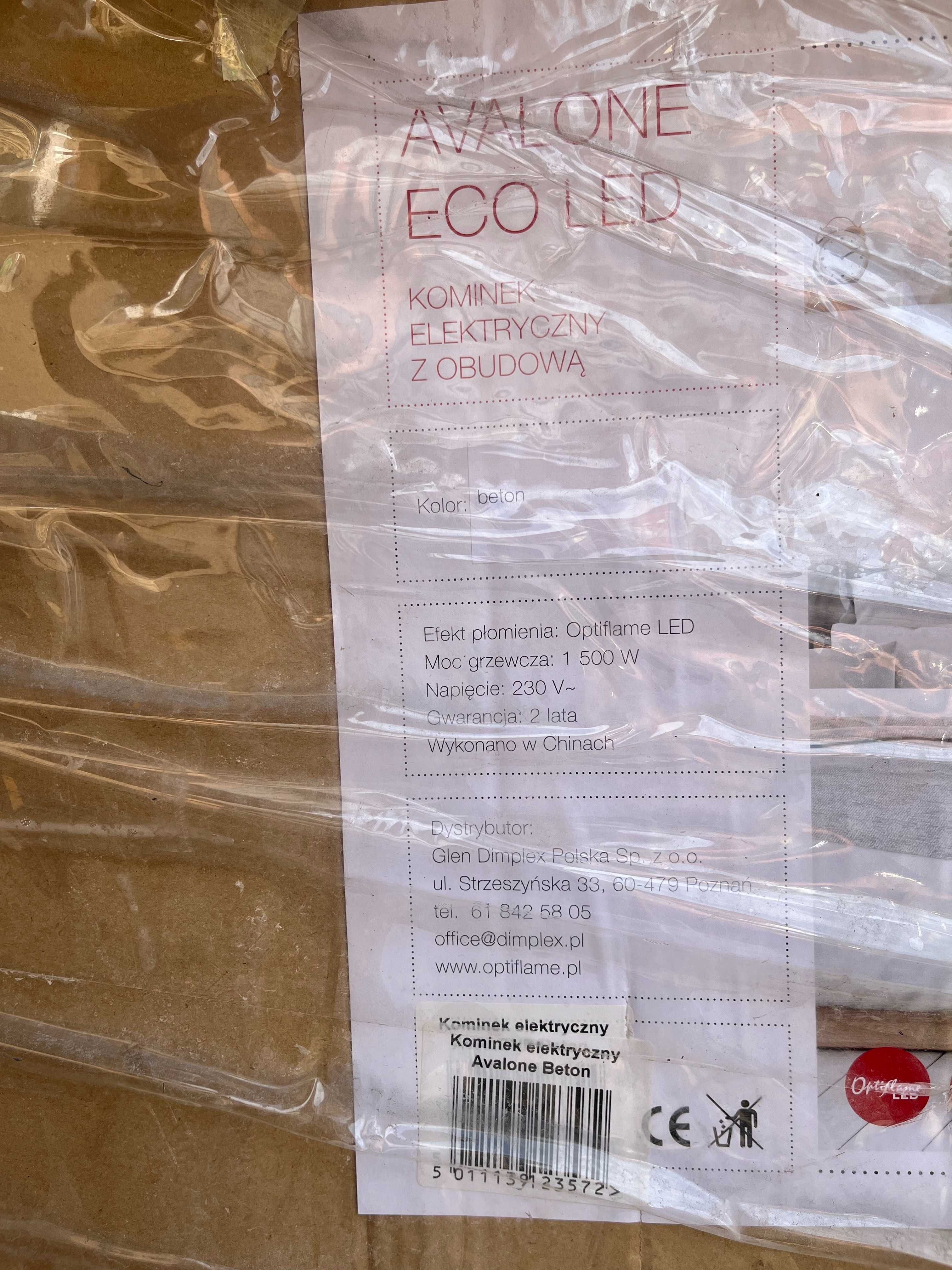 Elektryczny kominek Avalon Eco LED – NOWY