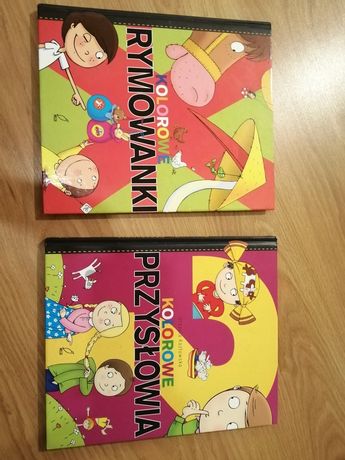 Komplet książek Kolorowe Rymowanki i kolorowe przyslowia wyd. Wilga