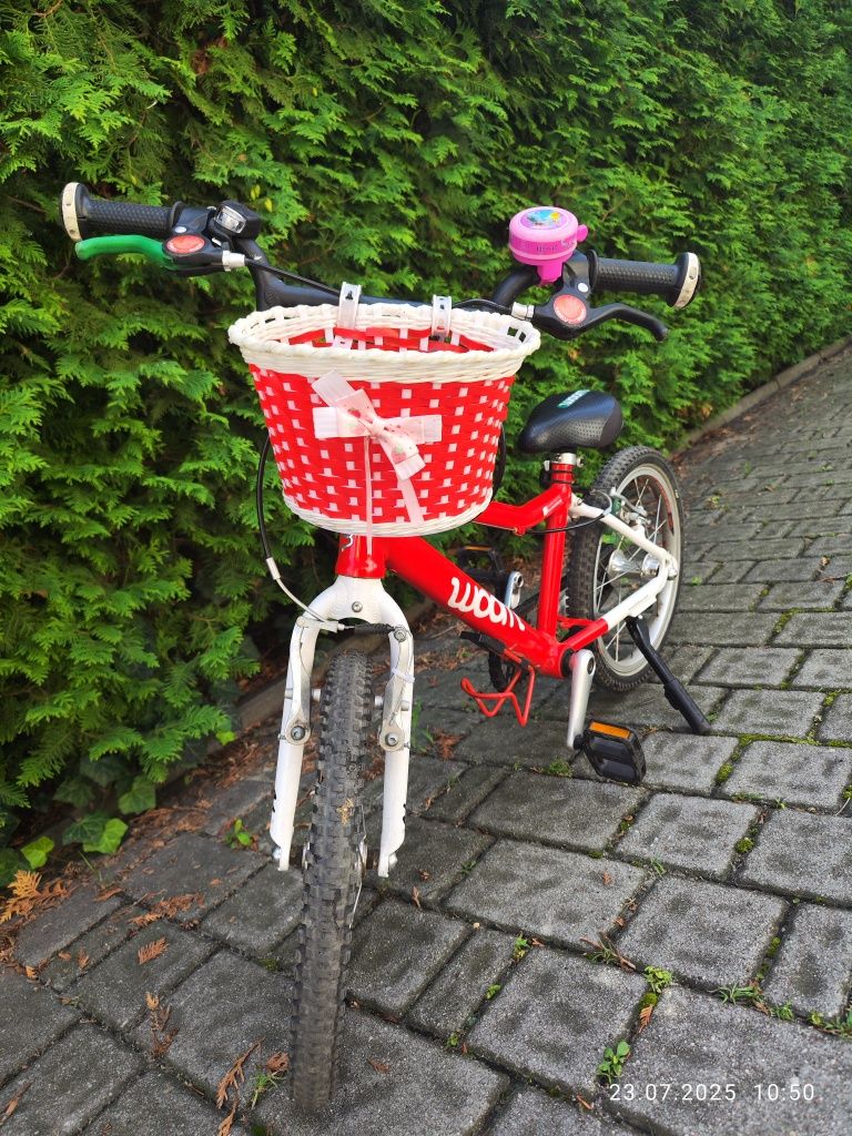 Woom 3 rower rowerek dla dzieci 16" cali wysyłka czerwony