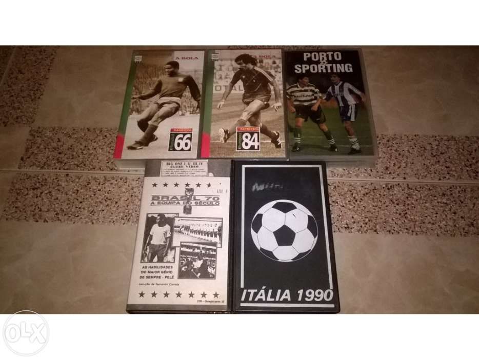 Cassetes VHS - jogos 1 lote completo