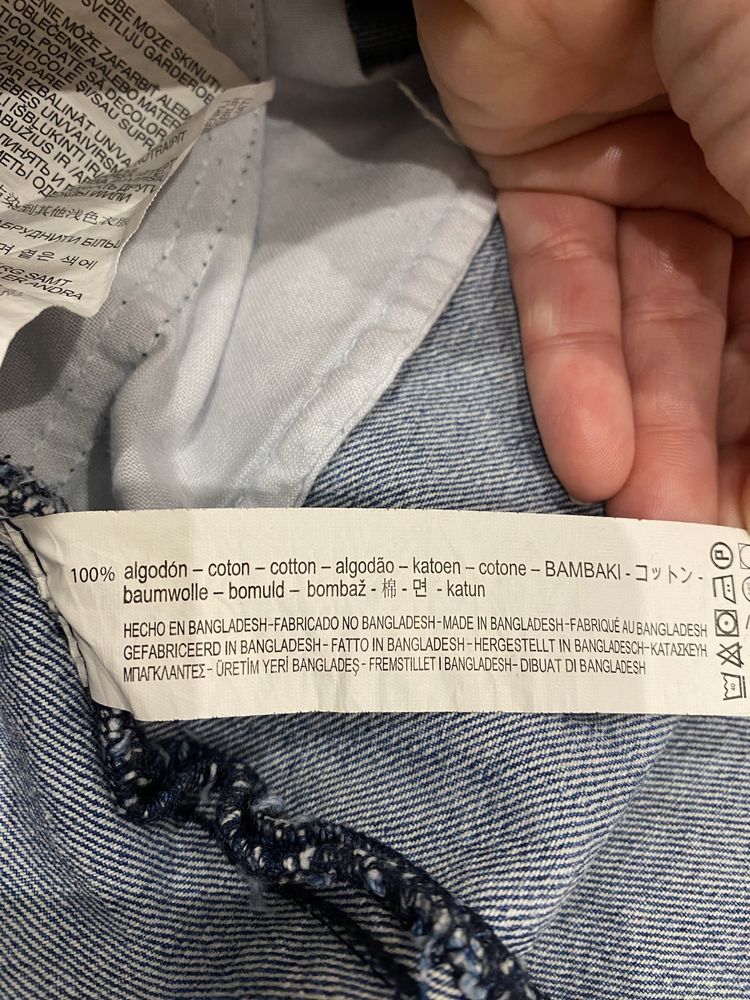 Śliczna spódnica jeansowa Zara Basic Denim 100% bawełna rozm XS