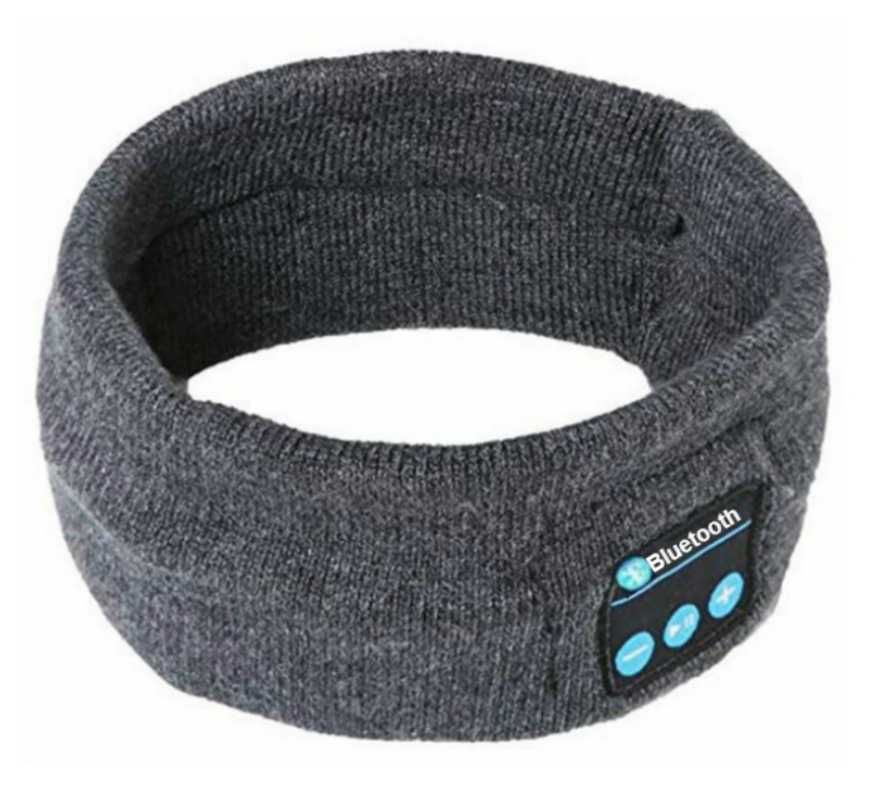 Наушник - повязка на голову Bluetooth5.0, серого и черного цвета