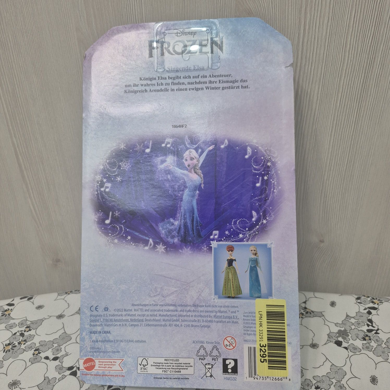 Frozen Lalka Księżniczka ELSA spiewajaca