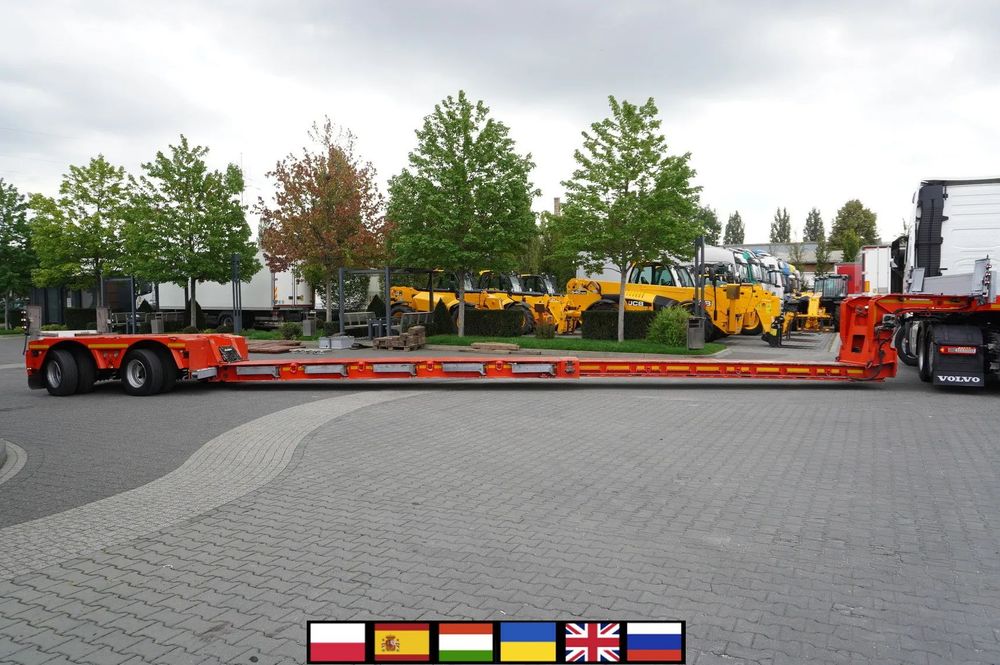 Kassbohrer LB2 TIEF-BETT / 16.5 m / Naczepa rozsuwana / osie skrętne / 2 sztuki  _237755