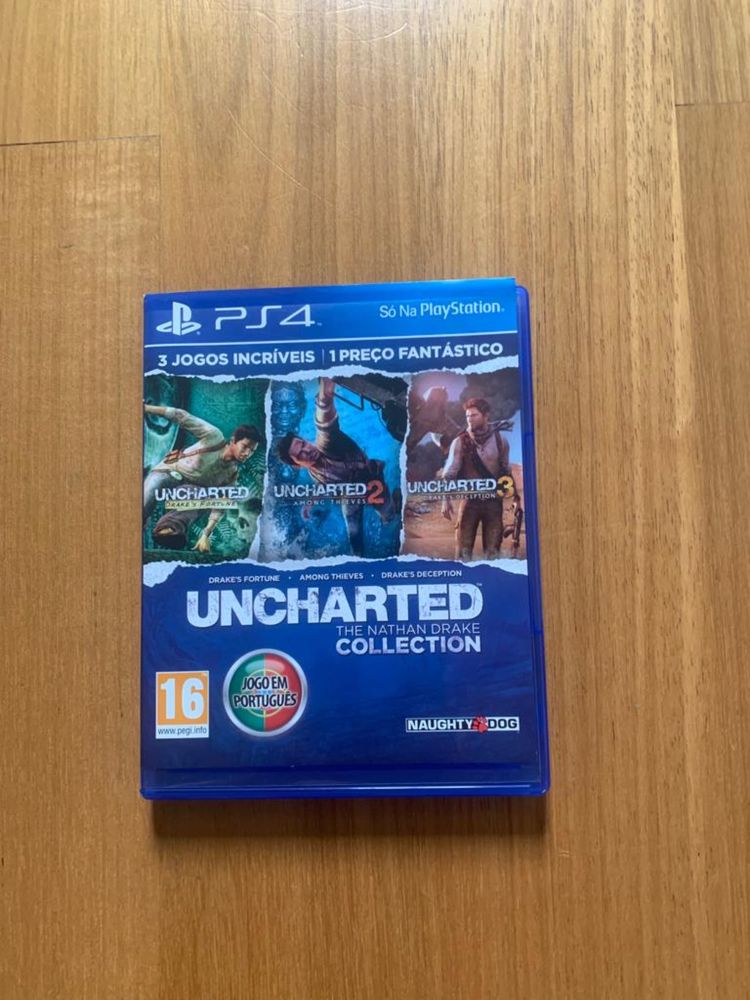Jogos Ps4- Uncharted 1,2,3