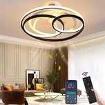 Wentylator sufitowy lampa LED z pilotem aplikacja Bluetooth  45db