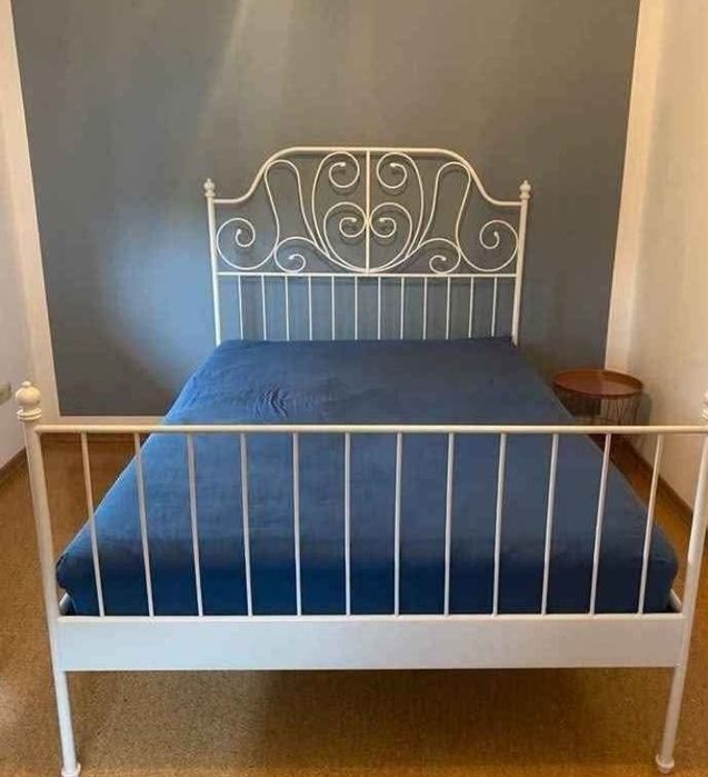 Łóżko Ikea Leirvik 140x200+stelaż+materac GRATIS +transport