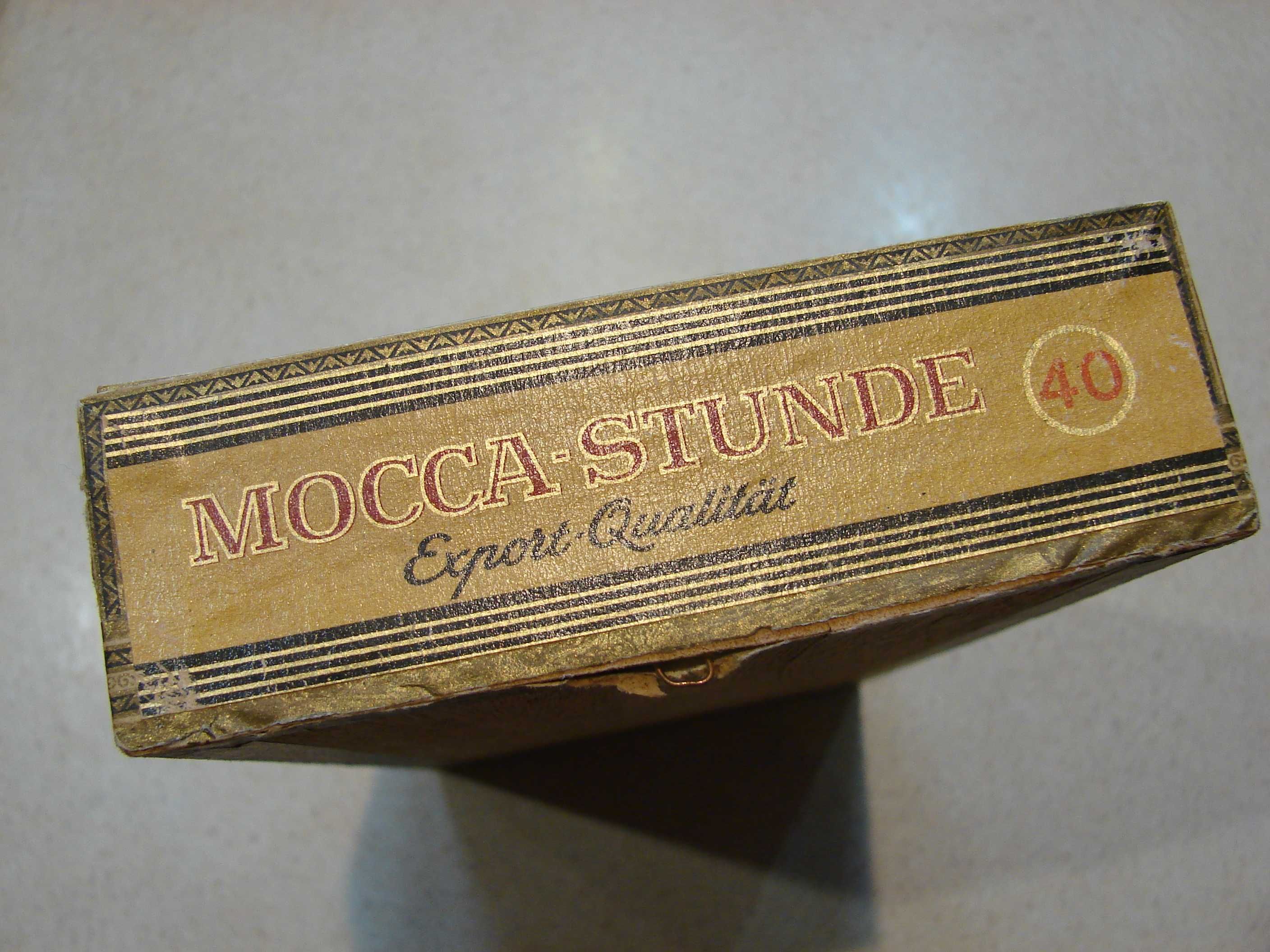 Stare kolekcjonerskie pudełko MOCCA STUNDE Export Qualitat HELHA
