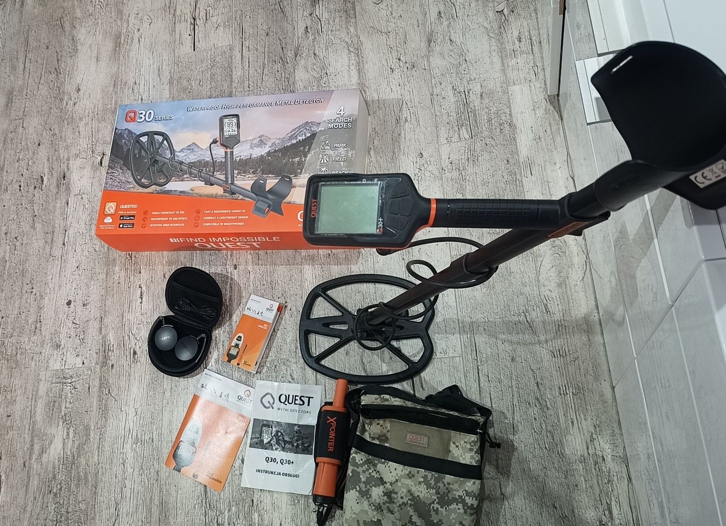 Wykrywacz detektor metali Quest q30+ stan bardzo dobry