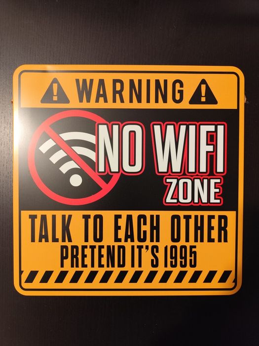 Sinal "NO WiFi ZONE"