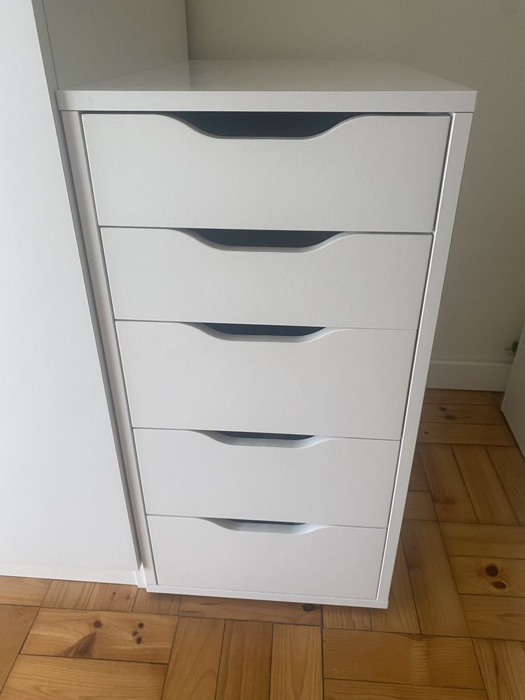Móvel de escritório com gavetas IKEA ALEX