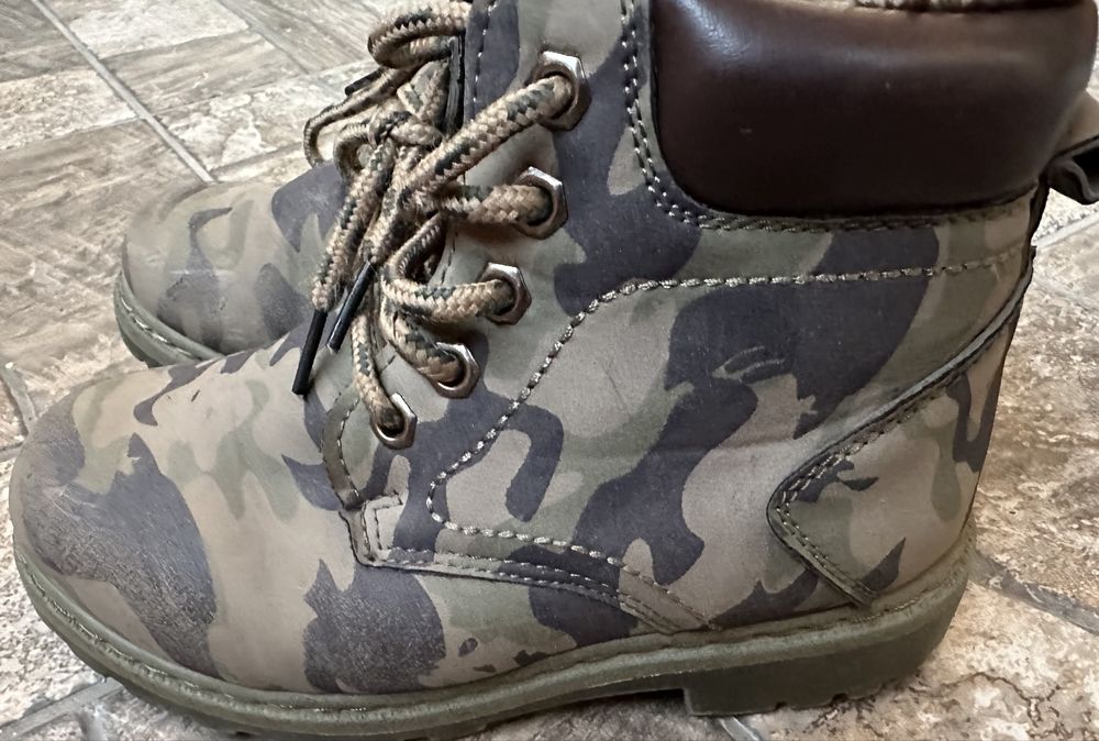 Сапожки берцы для мальчика хаки 32 размер