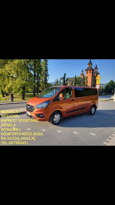 Busem na Wakacje/wyjazdy okolicznościowe/firmowe.  Busy 9-osobowe
