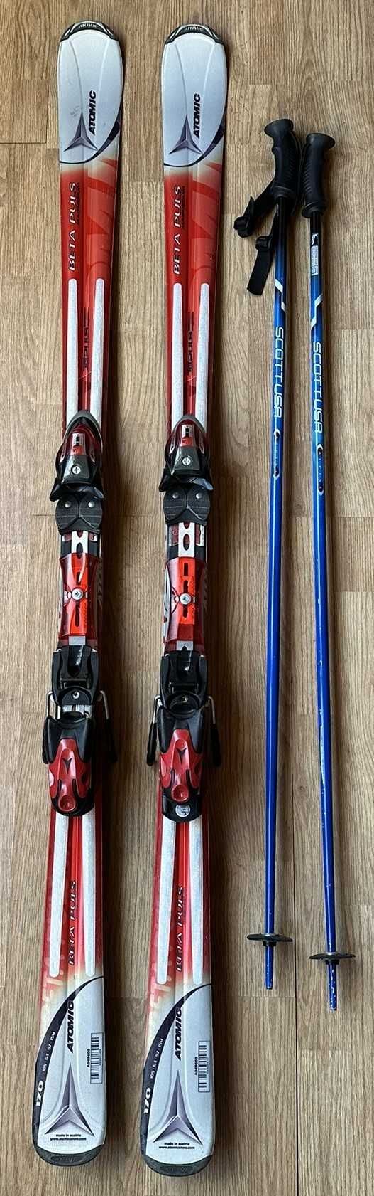 Skis Atomic Beta Plus 170 + Batons Scott