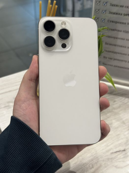 IPhone 15 Pro Max 256 Gb White Titanium,100% Акб,гарантія від IFriend