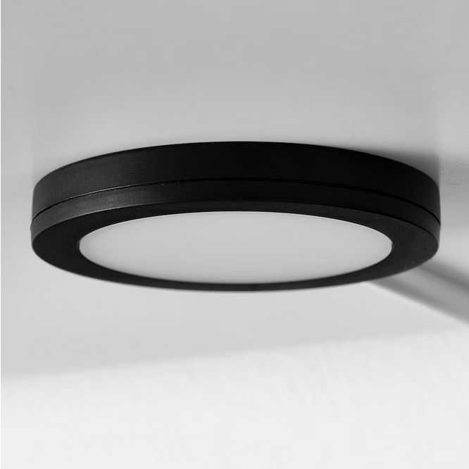 Lampa reflektor okrągły LED SMART do szafek półek MITTLED 8 cm czarny