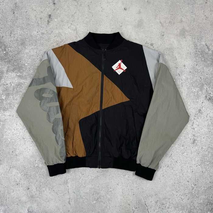 Нейлоновий бомбер - куртка Air Jordan Nike x Patta