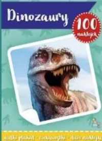 100 naklejek z plakatem. Dinozaury - praca zbiorowa