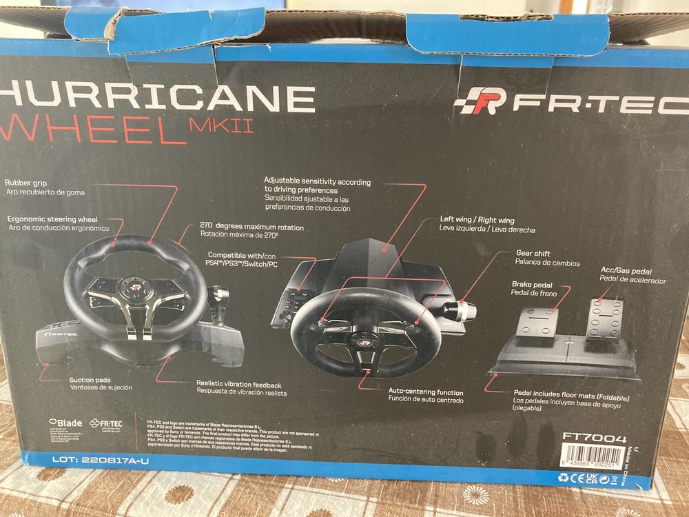 Volante pedais Ps4
