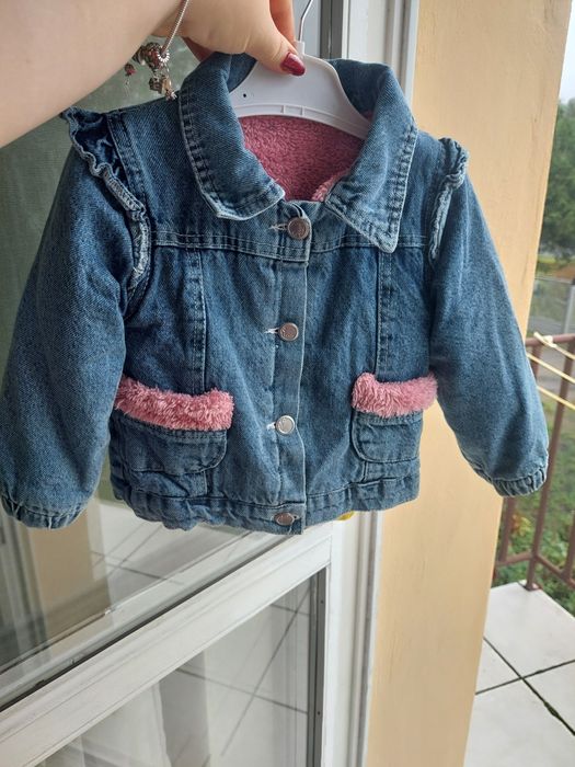 Nowa kurtka jeansowa dla dziewczynki r. 98