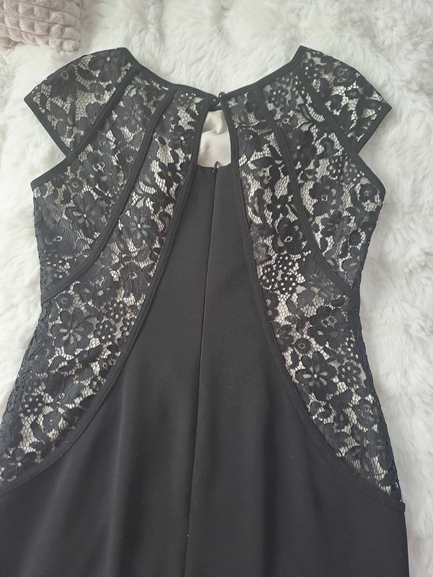 Elegancka sukienka czarna rozmiar 42
