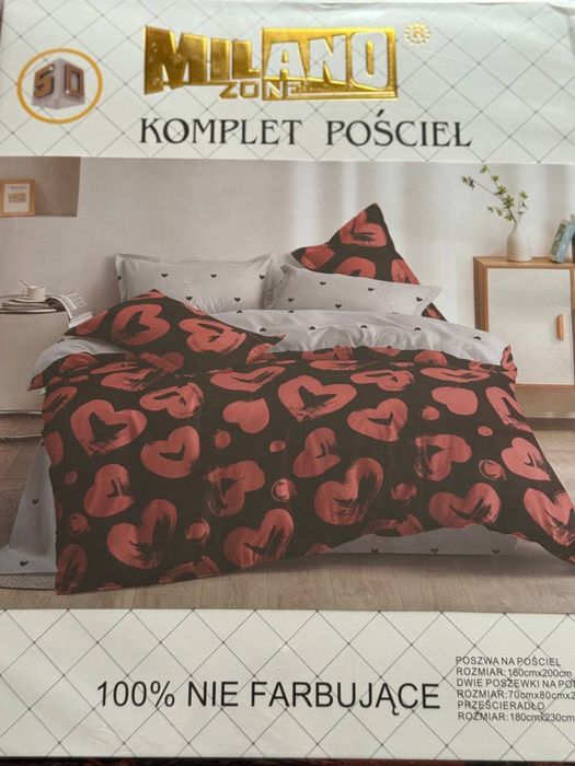 Pościel 160x200 4-części z prześcieradłem Dużo wzorów Bawełna