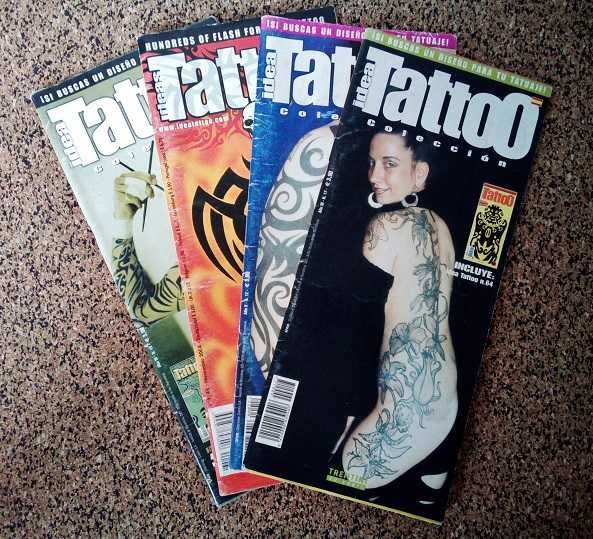 Lote de 4 Revistas de Tatuagens
