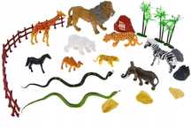 Figurki Duże Dzikie Zwierzęta Safari Figurki Zoo Zestaw Figurek