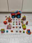 Zestaw super things zings hero monster roller czerwony samochód dodatk