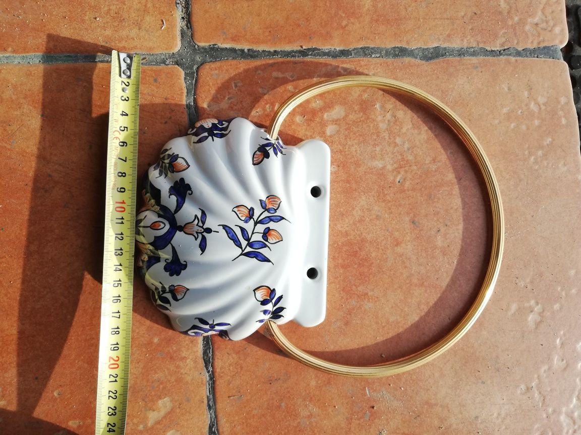 Mydelniczka+wieszak na ręczniki porcelanowe!