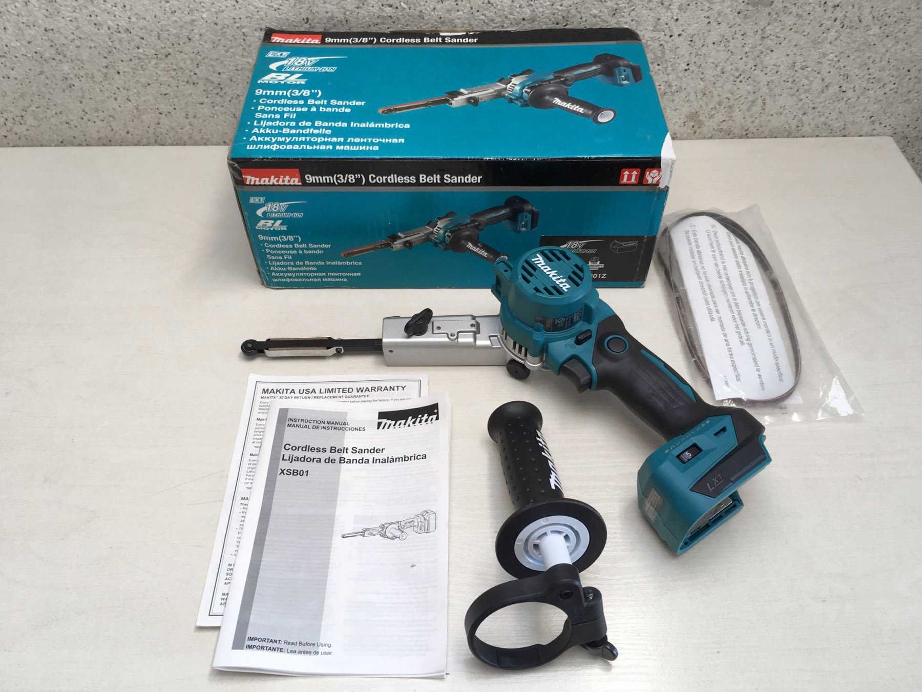 Оригинал Makita XSB01 DBS180 18V Ленточная шлифовальная машина