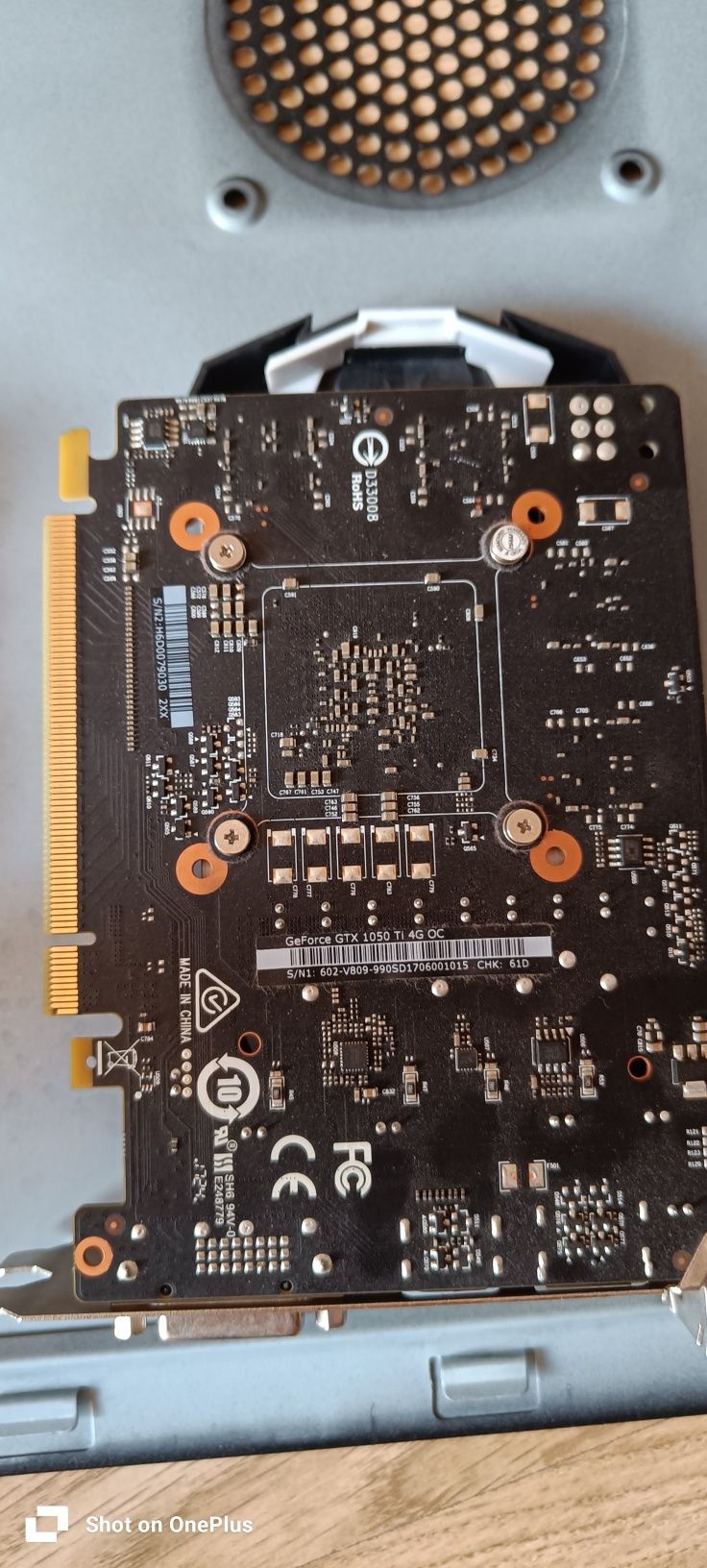 Karta graficzna NVIDIA gtx 1050ti OC 4gb